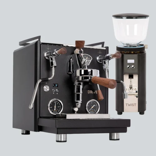 Sæt med Profitec Drive Black Edition Wood og Profitec Twist A54